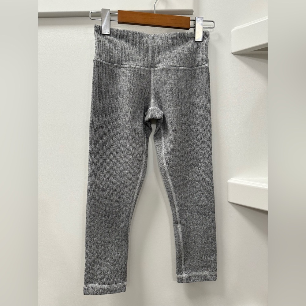Herringbone wunder under crop grey/black